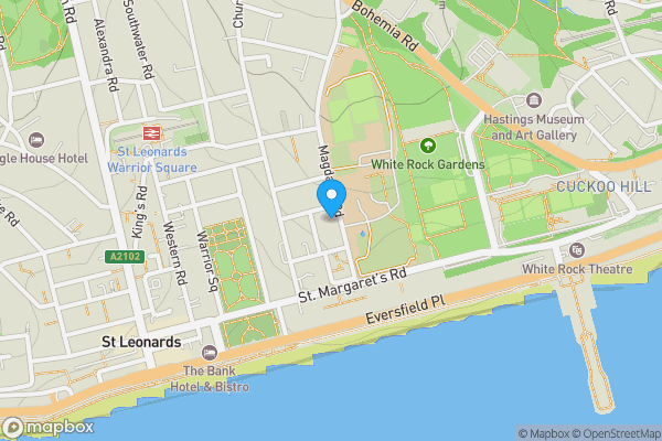 Map location for 10 Magdalen Road, St. Leonards-On-Sea, East Sussex, TN37 6EG