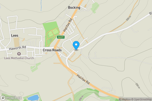 Map location for 32 Bingley Road Cross Roads Keighley BD22 9BU