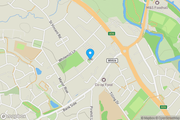 Map location for Green Close, Stone