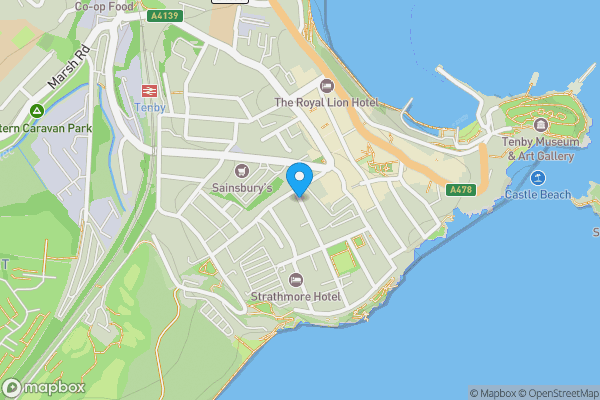 Map location for Picton Road, Tenby, SA70 7DP