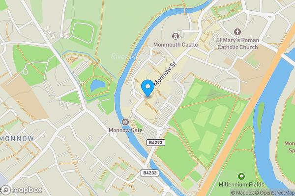 Map location for 80/82 Monnow Street Monmouth Monmouthshire NP25 3EQ