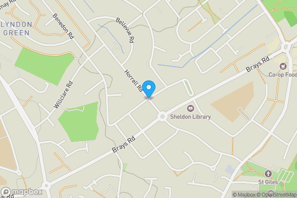 Map location for Horrell Road, Birmingham, West Midlands, B26 2PT