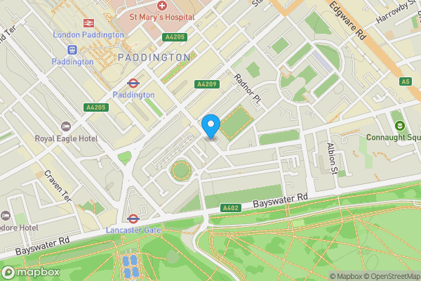 Map location for Second Floor, 8 Sussex Place, London, W2 2TP