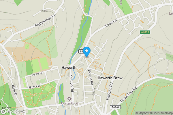 Map location for 7 Victoria Road, Haworth, Keighley, West Yorkshire BD22 8LR