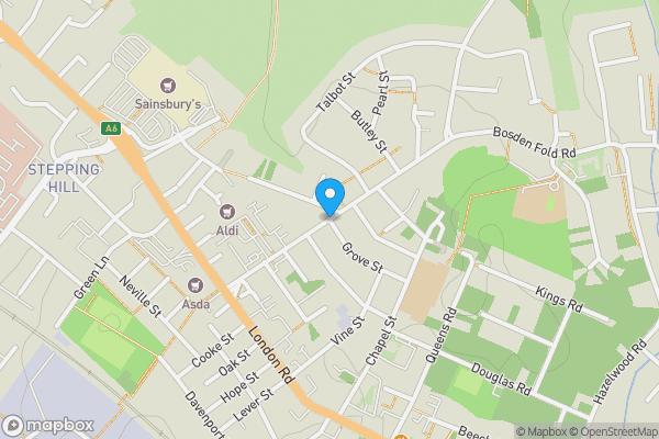 Map location for Commercial Road, Stockport, Cheshire, SK7 4BG
