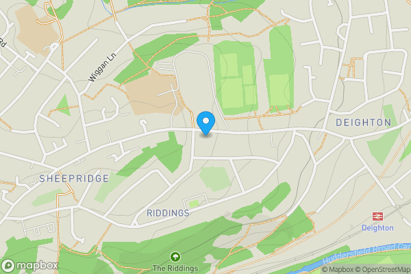 Map location for 159 Deighton Road, Huddersfield, West Yorkshire, HD2 1JT