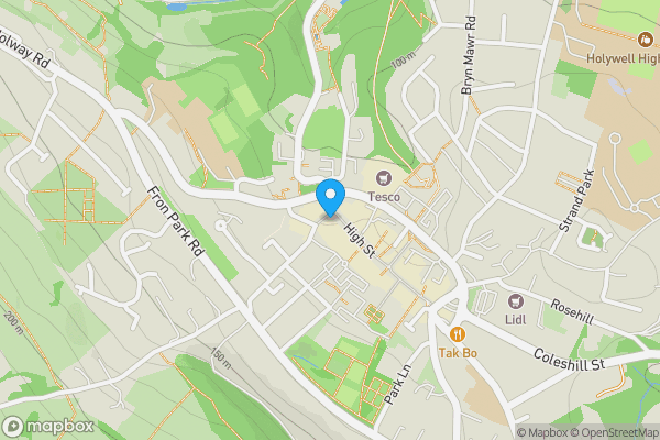 Map location for 2 High Street (CYM642319), Holywell, Flintshire, CH8 7LH