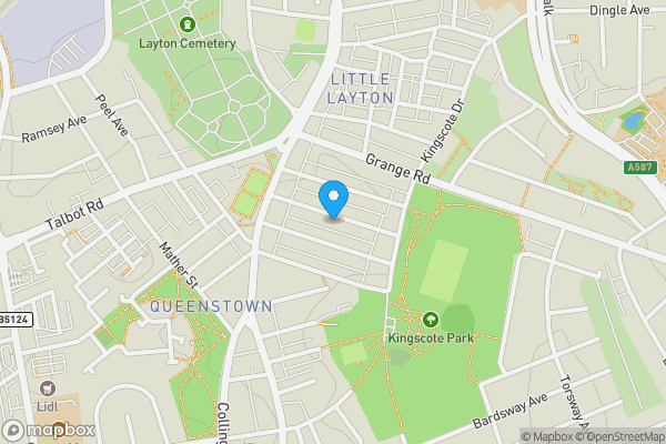 Map location for 67, Blackpool, Lancashire, FY3 8EG