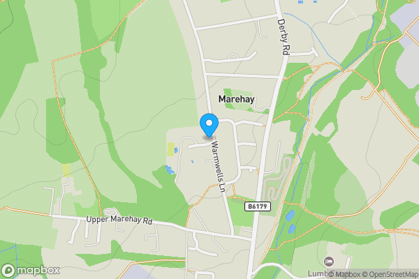 Map location for 121, Ripley, Derbyshire, DE5 8JE