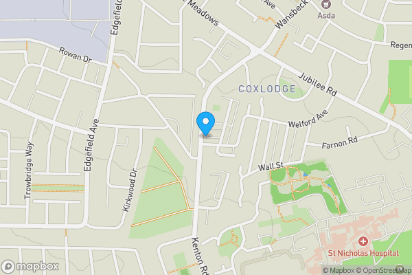 Map location for George Street, Gosforth, Newcastle Upon Tyne , NE3 3XL