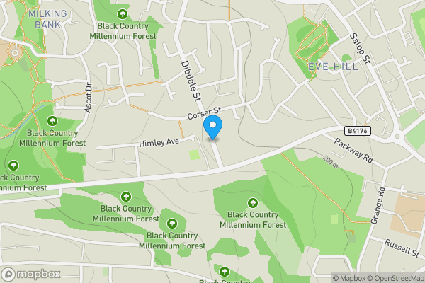 Map location for 62 Dibdale Street, Dudley, West Midlands, DY1 2QT