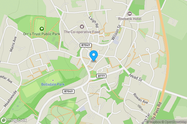 Map location for 33 Main Street, Beith, KA15 2AD