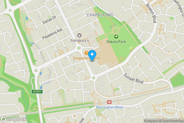 Map location for Creola Court, Louisana Drive, Great Sankey, Warrington, Cheshire, WA5 3TL