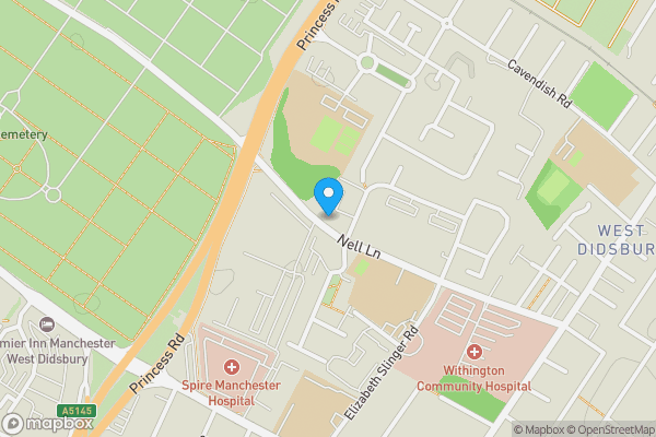 Map location for Maplewood, West Didsbury, M20 2DU