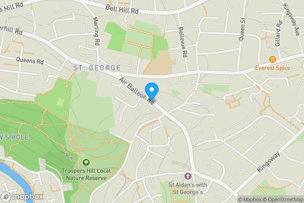 Map location for Air Balloon Road, Bristol, BS5 8LR