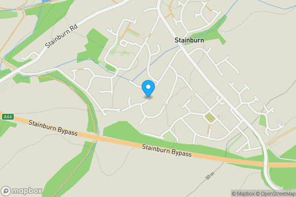 Map location for Land at Moorlands Drive, Stainburn, Cumbria, CA14 4UJ