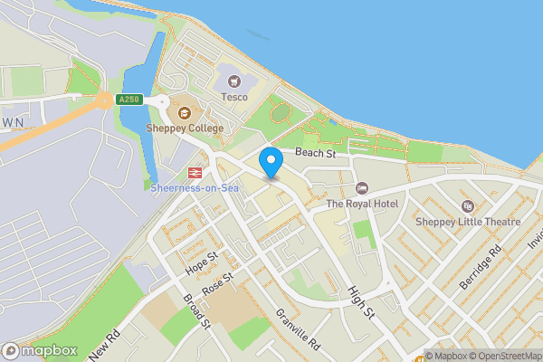 Map location for High Street, Sheerness, Kent, ME12 1UW