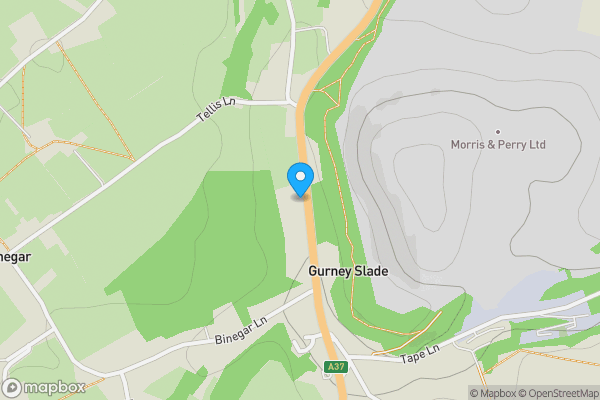 Map location for Salisbury Terrace, Gurney Slade, Radstock, BA3