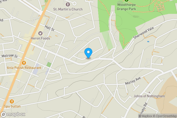Map location for 24 Ramsdale Crescent, Nottingham, NG5 4DU