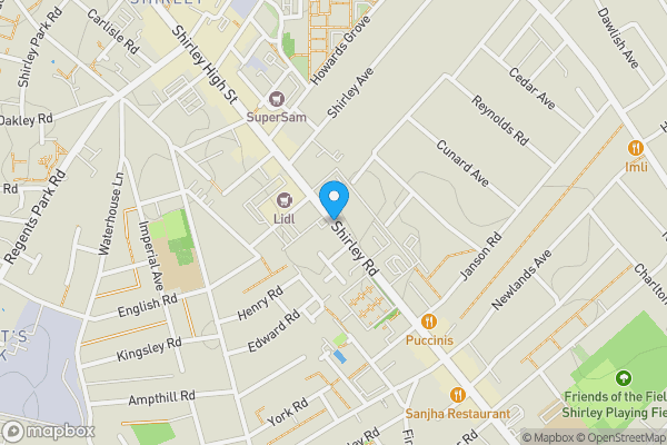 Map location for 205-223 Shirley Road, Southampton, Hampshire, SO15 3SJ