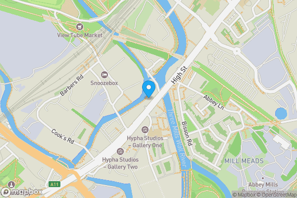 Map location for Flat 40, The Lock Building, 72 High Street, London, E15 2QB