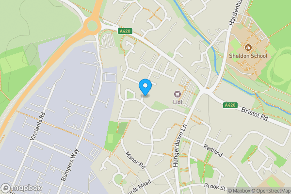 Map location for 48, Allington Way, Chippenham, SN14 0JU