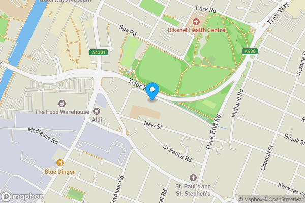 Map location for 50 Weston Road, Gloucester, Gloucestershire, GL1 5AX