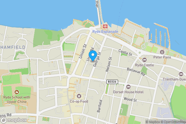 Map location for 40 George Street, Ryde, Isle of Wight, PO33 2FE