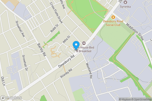 Map location for 372 Dewsbury Road, Leeds, West Yorkshire LS11 7BU