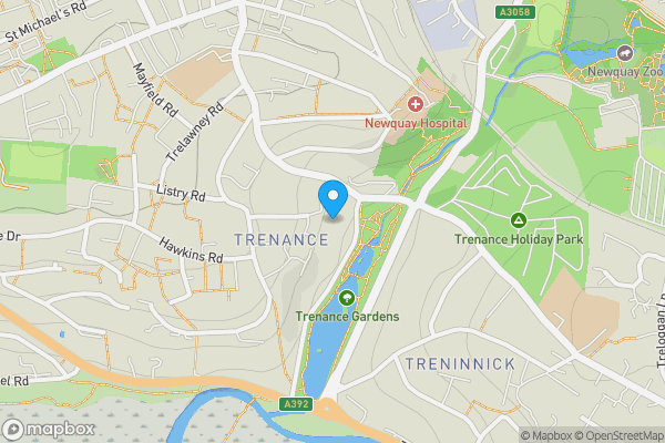 Map location for 27 Linden Avenue, Newquay, Cornwall TR7 2ES