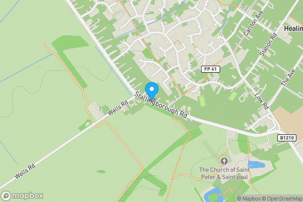 Map location for Land Off, Stallingborough Road, Healing, Grimsby DN41 7QF