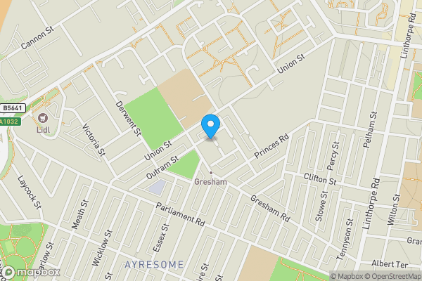 Map location for 9 Wylam Street, Middlesbrough, Cleveland TS1 4ES