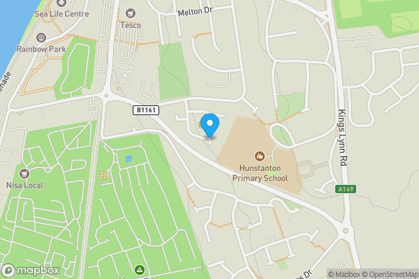 Map location for Elizabeth Close, Hunstanton, Norfolk, PE36 5ED
