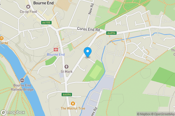 Map location for The Mill Stream, Recreation Road, Bourne End, Buckinghamshire, SL8 5AD