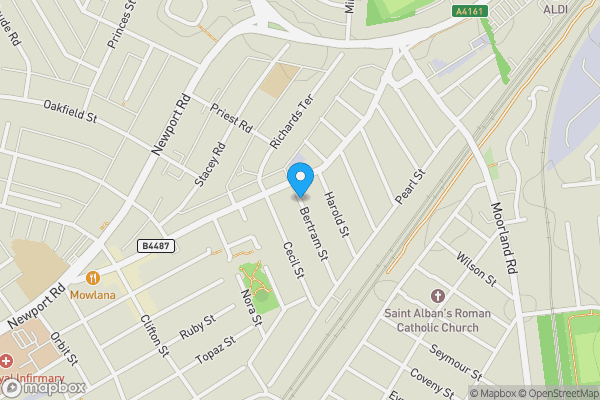 Map location for Bertram Street, Cardiff, South Glamorgan, CF24 1NX