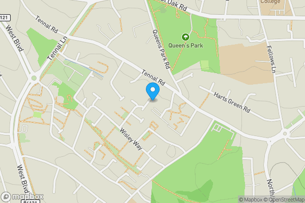 Map location for 52 Shipbourne Close, Harborne, Birmingham, B32 2LH