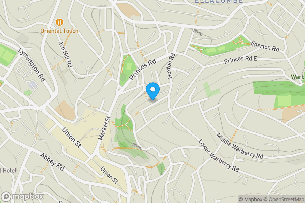 Map location for 25A Pennsylvania Road, Torquay, Devon, TQ1 1NX TQ1 1NX