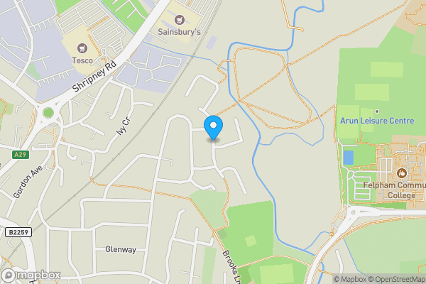 Map location for Plot 3 - The Paddocks at Brooks Lane, Bognor Regis, West Sussex, PO22 8DN