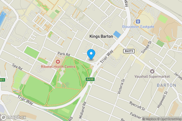 Map location for 65-67 Park Road, Gloucester, Gloucestershire, GL1 1LS