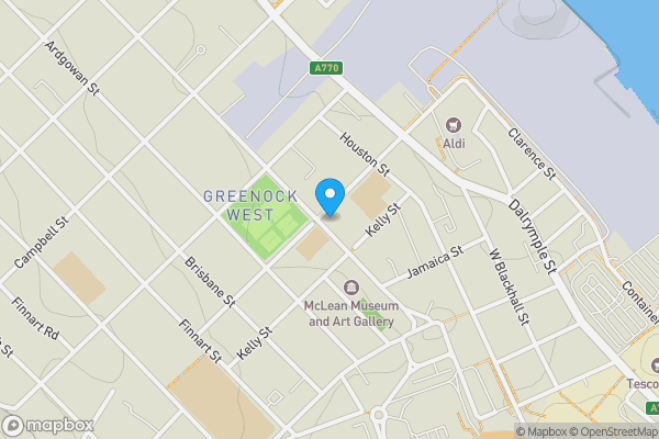 Map location for 23 Patrick Street, Greenock, PA16 8NB