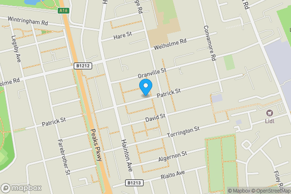 Map location for 69 Patrick Street, Grimsby, South Humberside, DN32 9NT