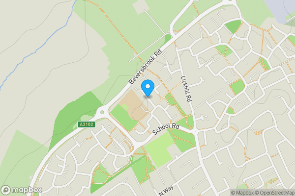 Map location for Carp Road, Calne, Wiltshire, SN11 9UE