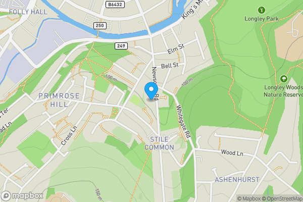 Map location for 62 Newsome Road, Huddersfield, West Yorkshire, HD4 6NQ