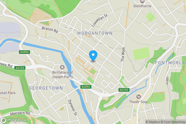 Map location for 25, Brecon Road, MERTHYR TYDFIL, Mid Glamorgan, CF47 8NL
