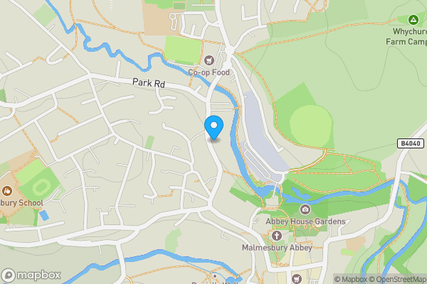 Map location for 97b, Gloucester Road, Malmesbury, SN16 0AJ