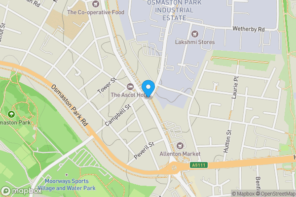 Map location for 4 Ascot Drive Allenton Derby Derbyshire DE24 8QB