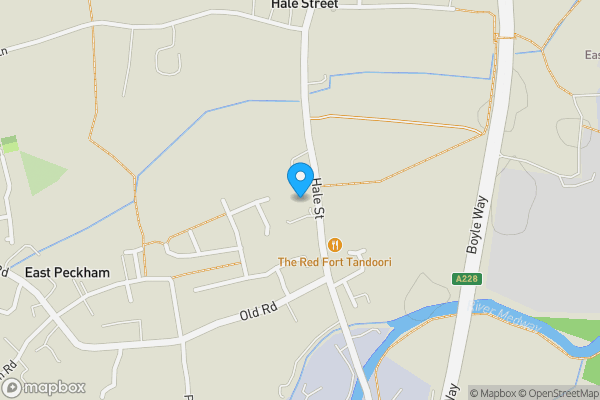 Map location for Plot 27 Hale Street, East Peckham, Tonbridge, Kent, TN12 5HL