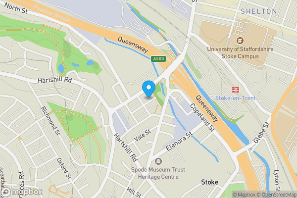 Map location for 13 Lewis Street, Stoke-on-Trent, ST4 7RR