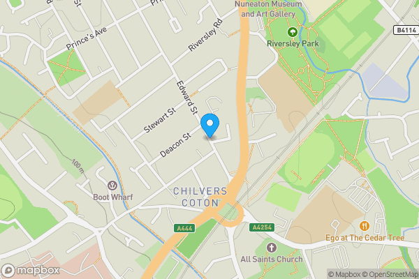 Map location for 243, Edward Street, NUNEATON, Warwickshire, CV11 5RP