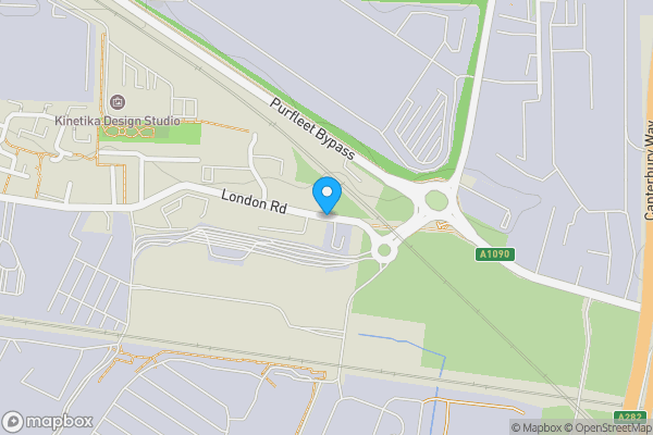 Map location for Land to the North of London Road, Purfleet on Thames, RM19 1SB